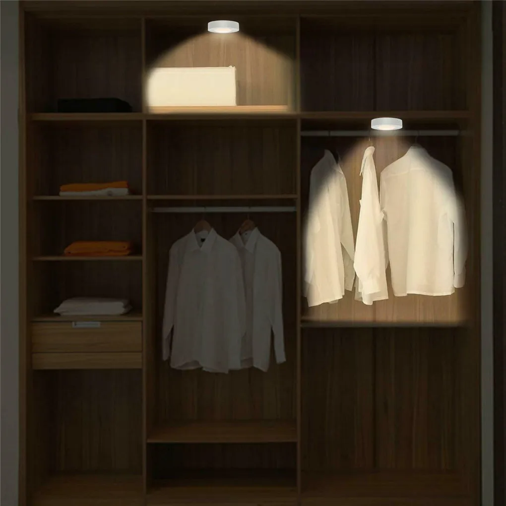 LED Lights Cabinet Light Wireless Remote Control Wireless Night Light Indoor Cabinet Lighting Tool Battery Power Remote Control