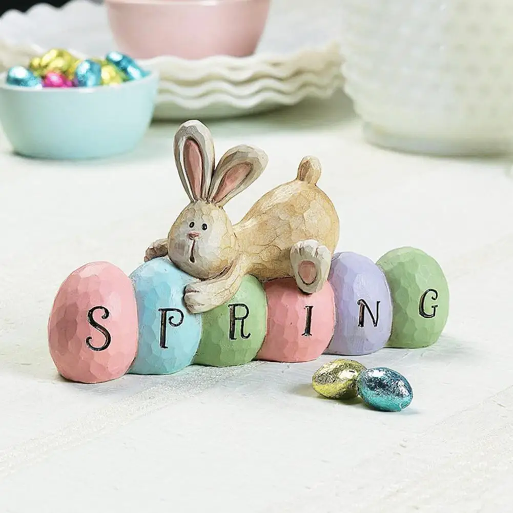 

Rabbit Pendant Lightweight Easy to Carry Acrylic Miniature Bunny Figure Pendant for Home