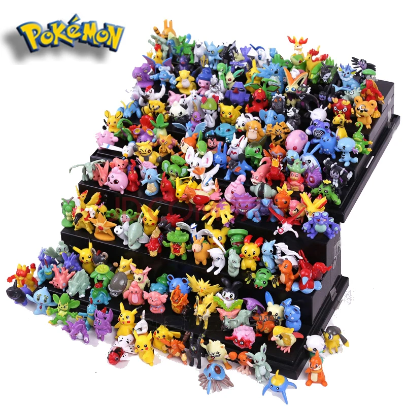 

144 шт./компл. Покемон 2-4 см, экшн-фигурка, модель, куклы, игрушки, Такара томия, Пикачу, Покемон, аниме, детская коллекция, подарки на день рожден...