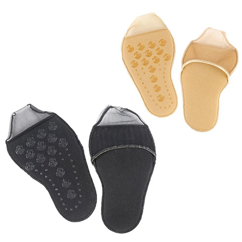 

1Pair Women Fashion Lace Back Nude Forefoot Insoles High Heels Slipper Invisible Non Slip Half Yard Pad Shoe Insoles