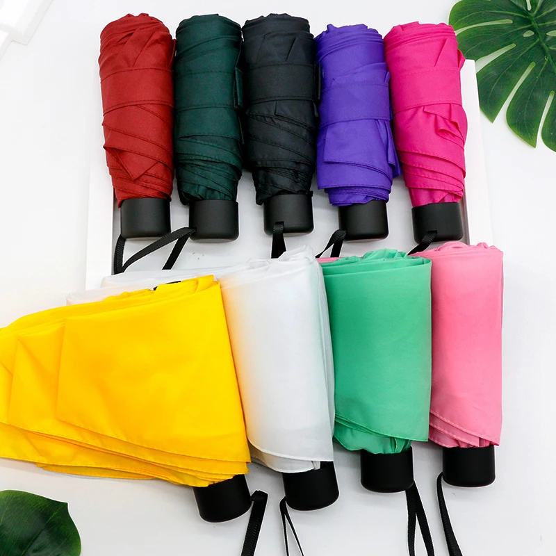 

Карманный мини-зонт, женские маленькие зонтики с УФ-защитой, 180 г, дождевой водонепроницаемый зонтик от солнца для мужчин и женщин, удобный д...
