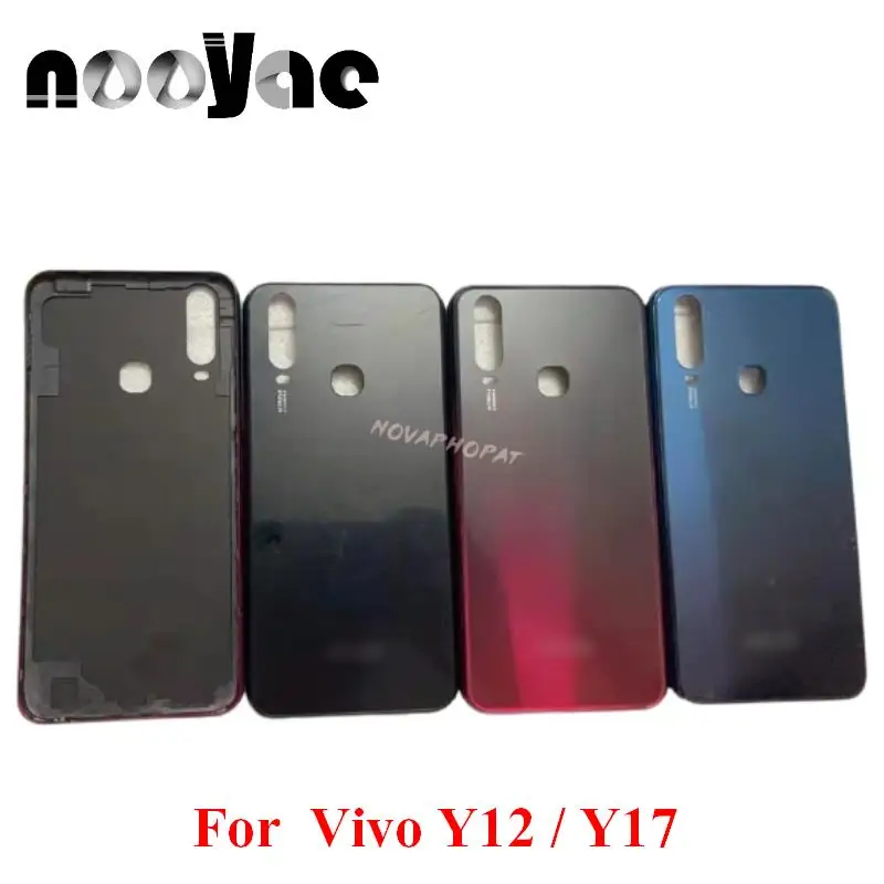 

For VIVO Y3 / Y12 / Y15 / Y17 2019 Middle Frame Bezel Back Cover Battery Door Housing Case With Camera Glass Lens