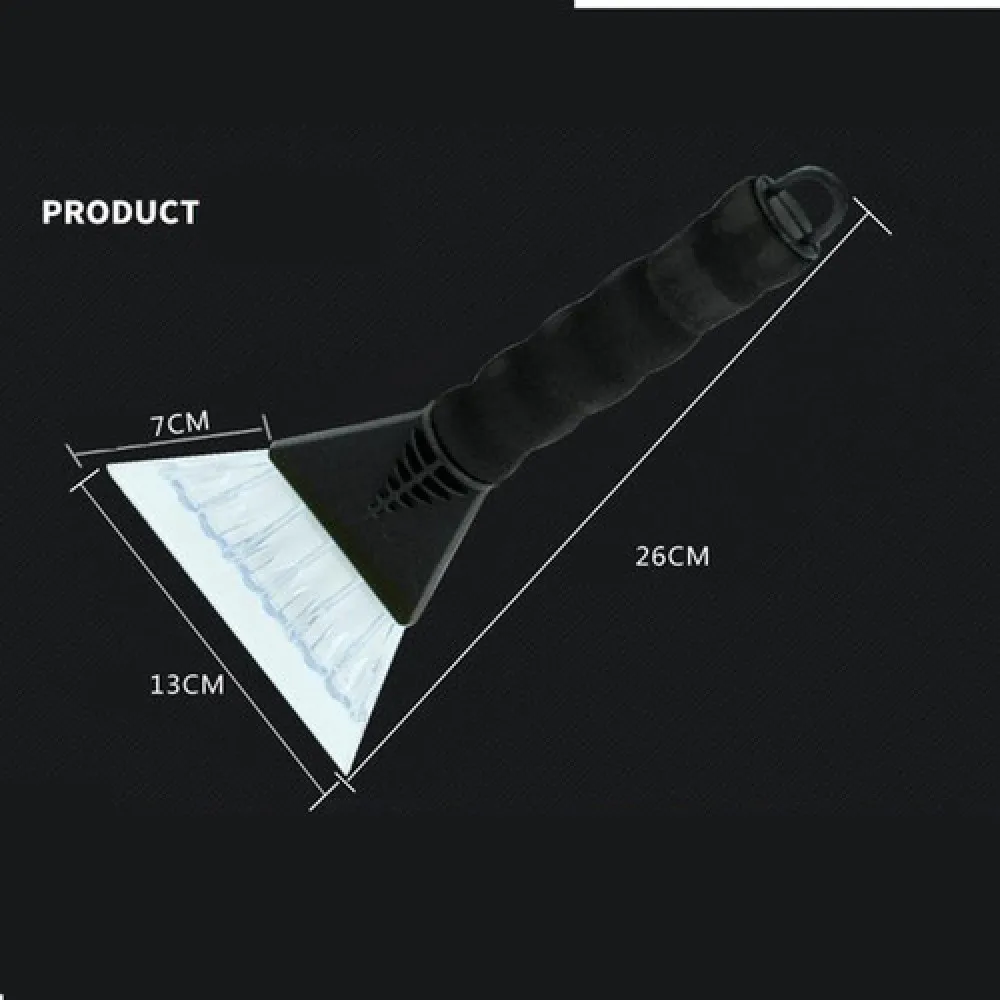 

On-board snow removal shovel with rubber cover for ice scraping snow removal deicing automobile snow shovel anti-scraping