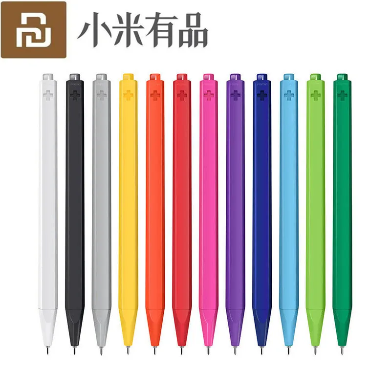 Ручка для подписи Youpin Radical PREMEC Smooth Switzerland 12 цветов 0 4 мм Длина ручки 500 м PK ABS черные
