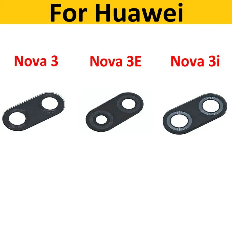 

2pcs New Rear Camera Glass Lens Cover Repair Parts For Huawei Nova 3 3E 3i