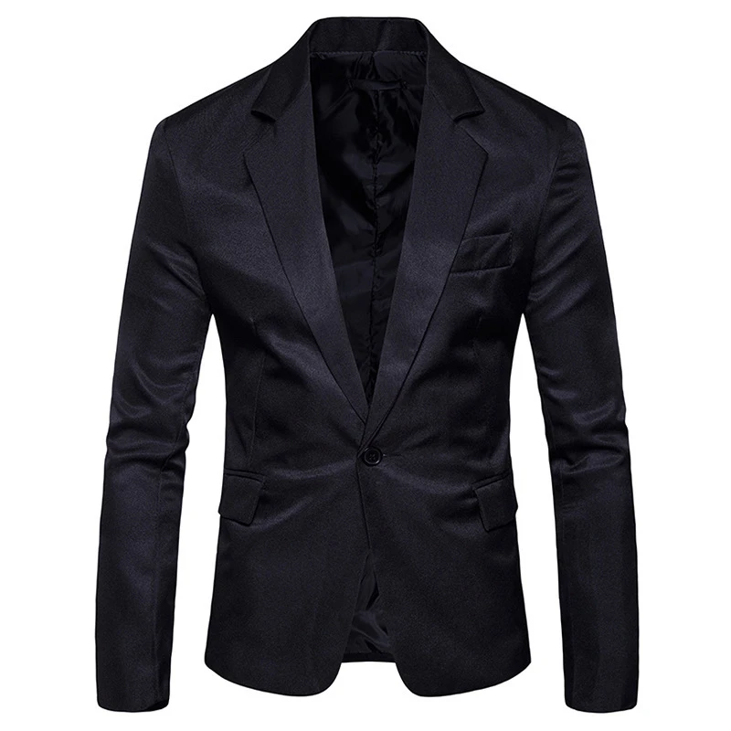

Mens Casual Blazers Single Button Slim Fit Blazers and Jackets Solid Color Party Suit Jackets terno masculino