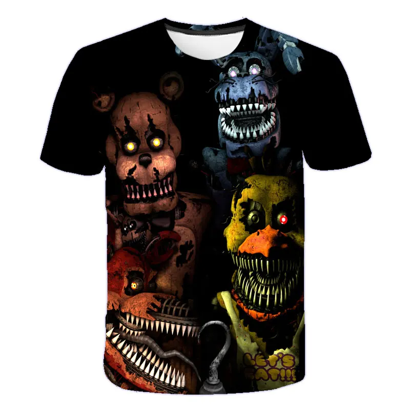 

Clothing for boys t shirt Five Nights at Freddy 3d printed t-shirts boys girls fashion short sleeve tshirts FNAF Child t-shirt