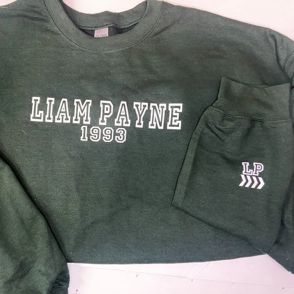 

Liam Payne Simple printed round neck unisex pullover