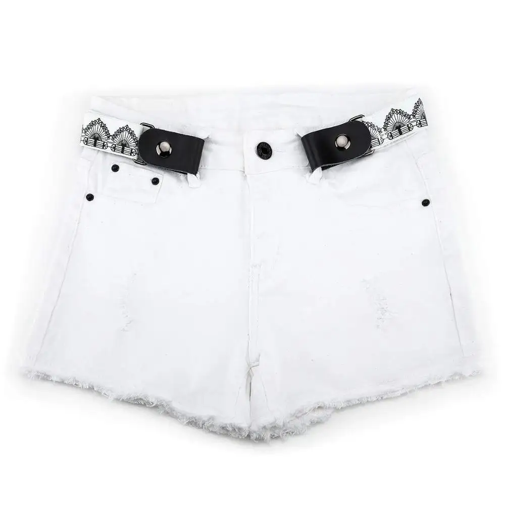 Эластичный женский ремень без пряжки для джинсов удобный выпирания