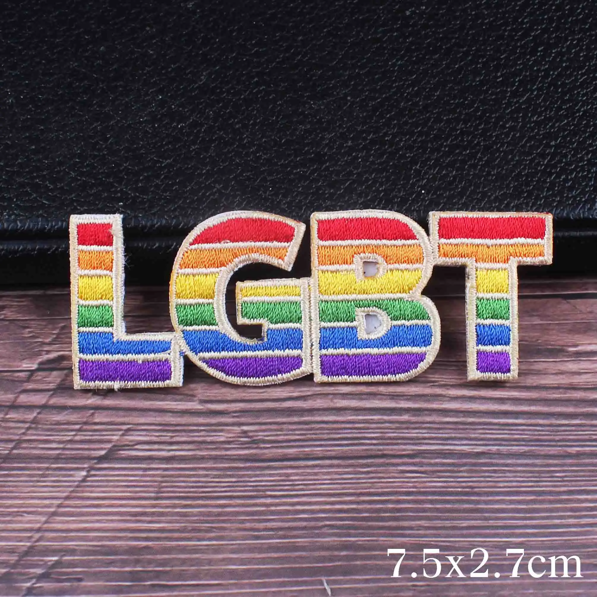 Pulaqi Мультяшные радужные нашивки с буквами ЛГБТ патчи вышитые термоклейкие для