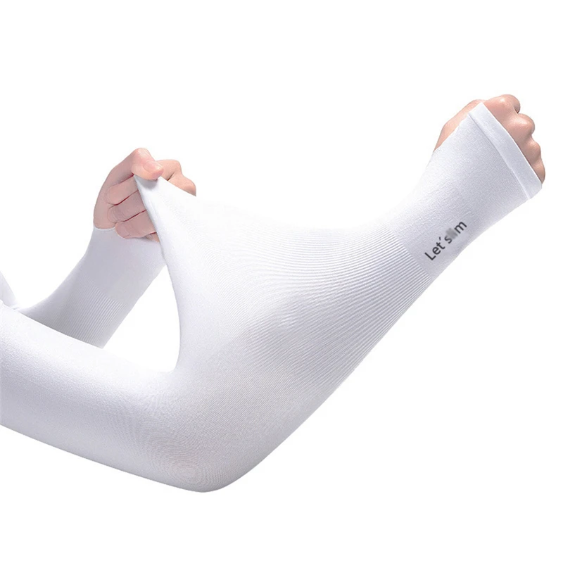 

1 Pair Arm Sleeves Summer Sun UV Protection Ice Cool Cycling Running Fishing Climbing Driving Arm Cover Warmers for Men Women