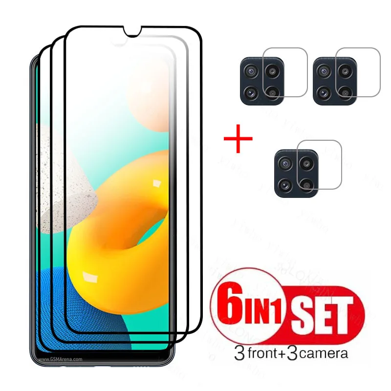 

Tempered glass For Samsung galaxy M32 6.4" screen protectors On Sansung galaxi m32 SM-M325FV camera full cover film lens glass