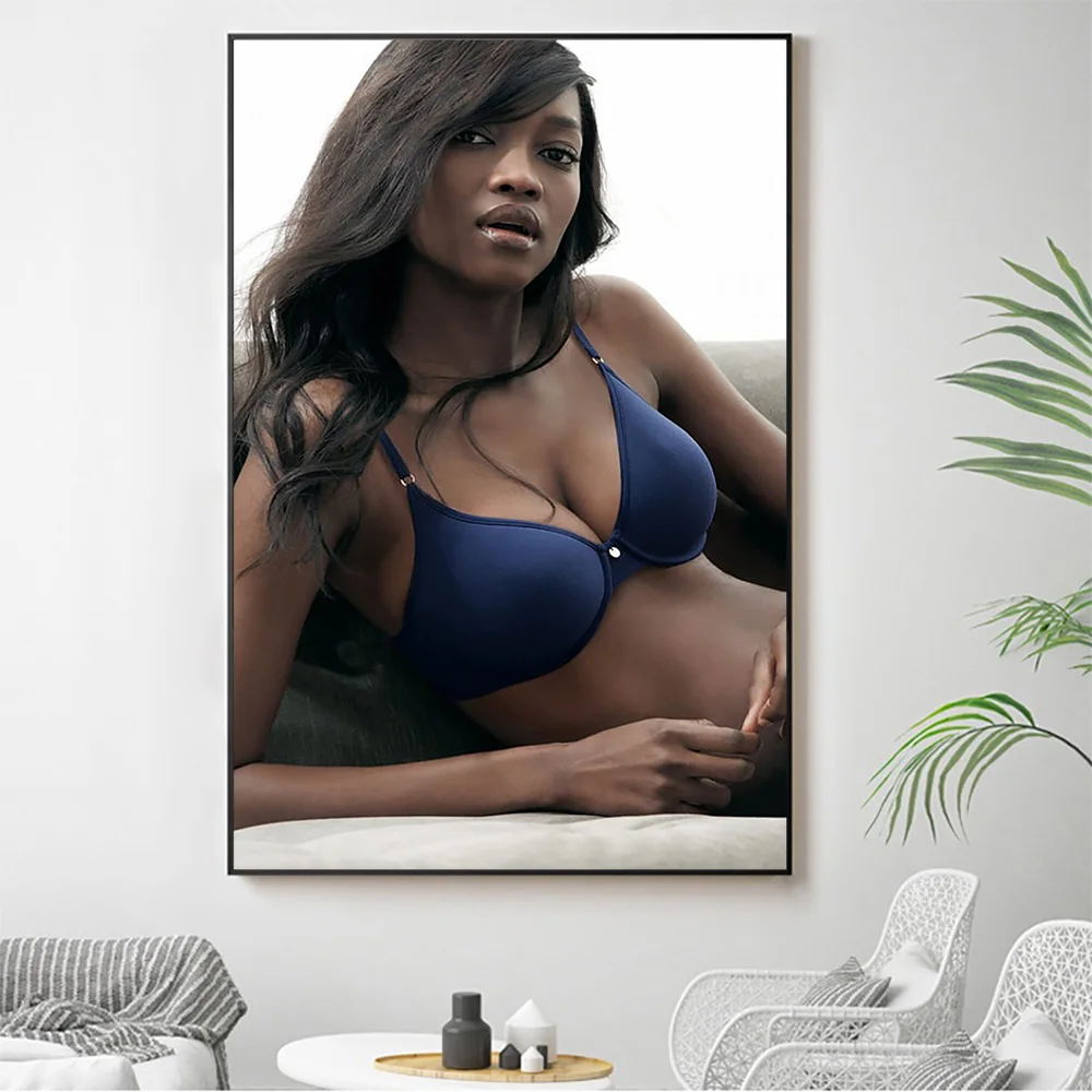 

Silk Cloth Wall Poster Oluchi Onweagba Sexy Model Star Art Home Decoration Gift