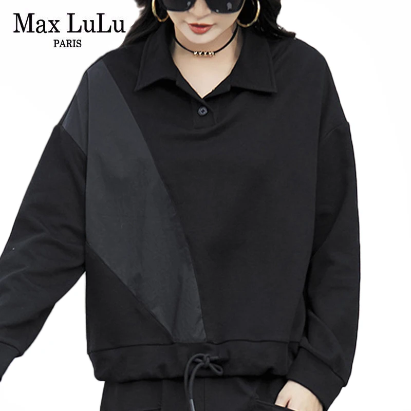 Max LuLu 2021 новые модные корейские весенние женские винтажные рубашки повседневные