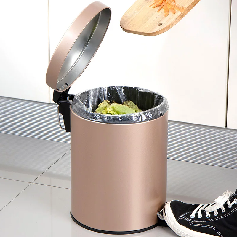 Кухонное ведро для мусора объемом 5 л корзина из нержавеющей стали в ванную