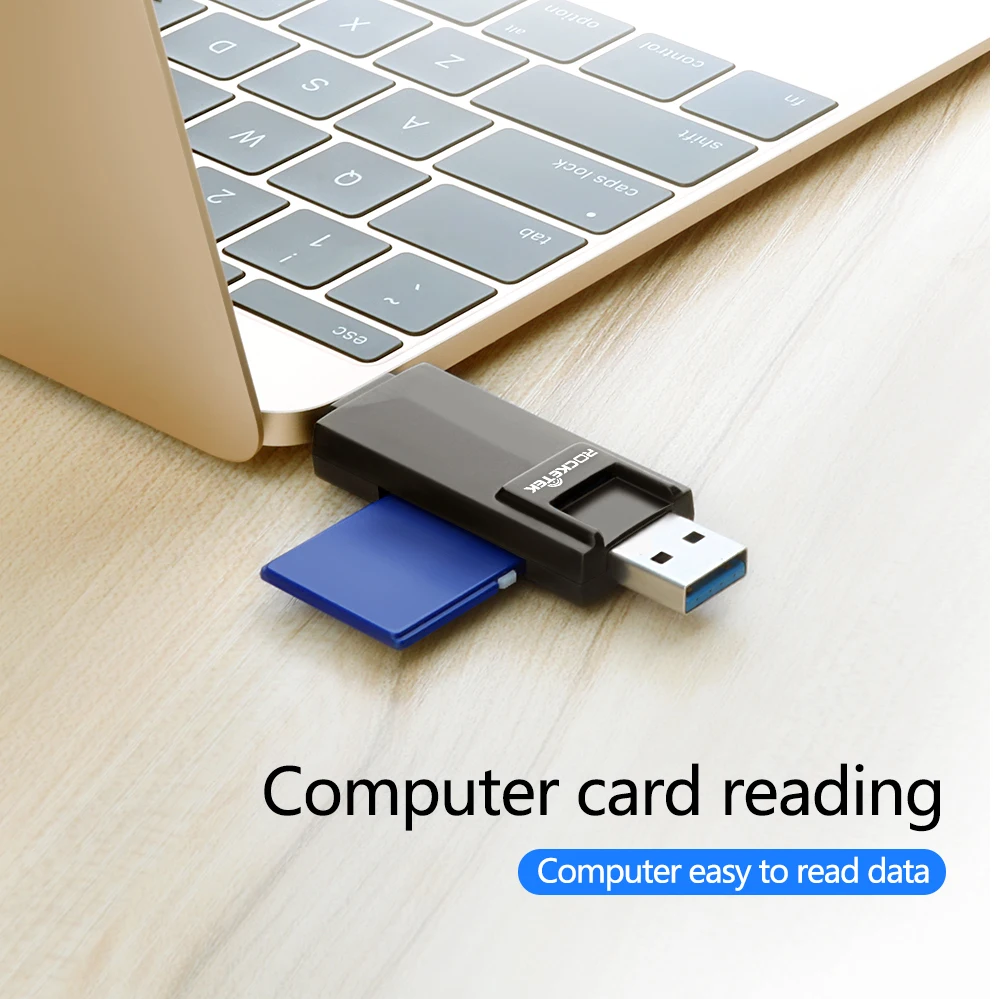Rocketek type-c usb 3,0 otg phone type c multi 2 в 1 устройство для чтения карт памяти 5 Гбит/с адаптер для SD/TF micro SD Компьютерные аксессуары