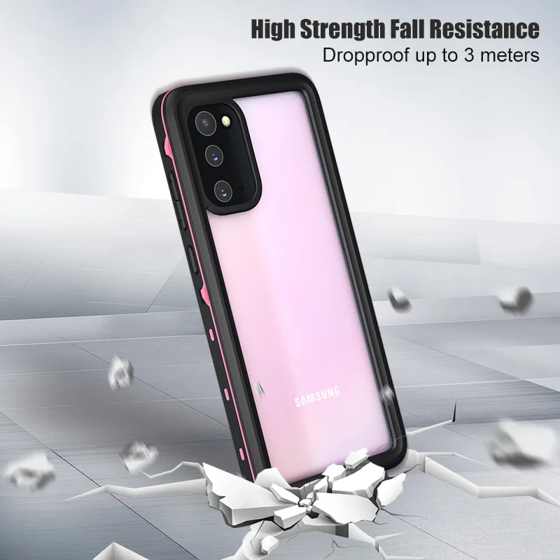 shellbox waterproof case for samsung s20 plus s21 note 20 ultra clear shockproof cover for samsung s10 s9 note 10 luxury case free global shipping