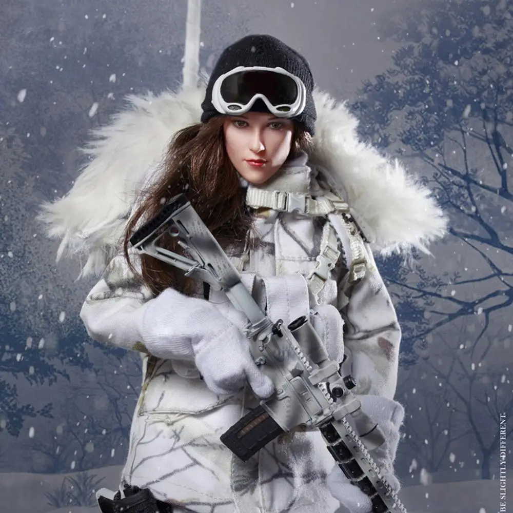 1/6 весы FLAGSET подвижные Snowfield женщина фигурку комплект 12 ''коллекционные Военная униформа женский Солдат модель игрушечные лошадки