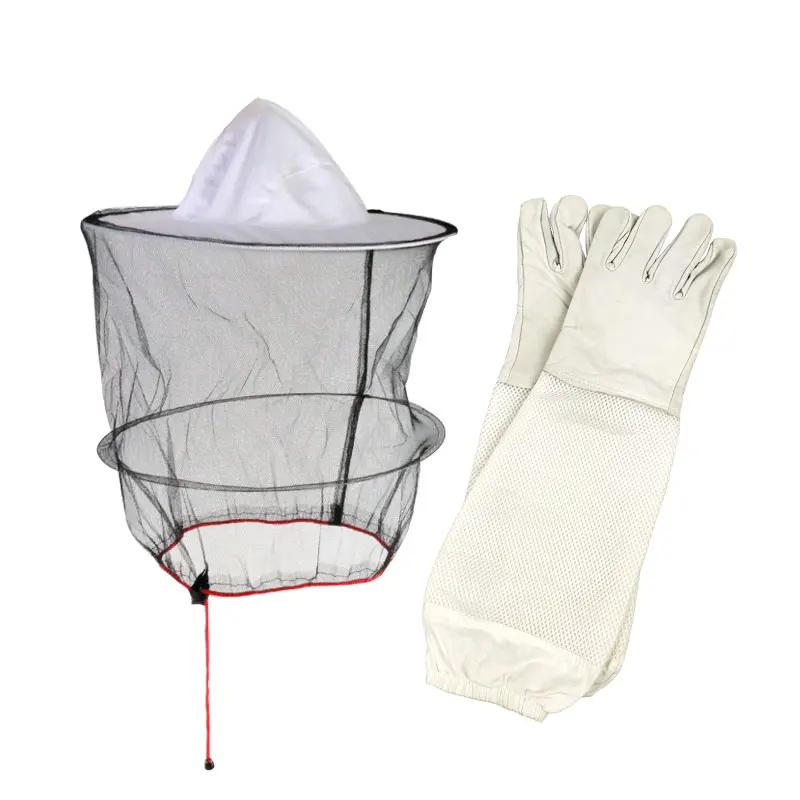 1 set Beekeeping Gloves Anti-Bee Hat For Beekeeper Protect Tool Apiculture  Дом и