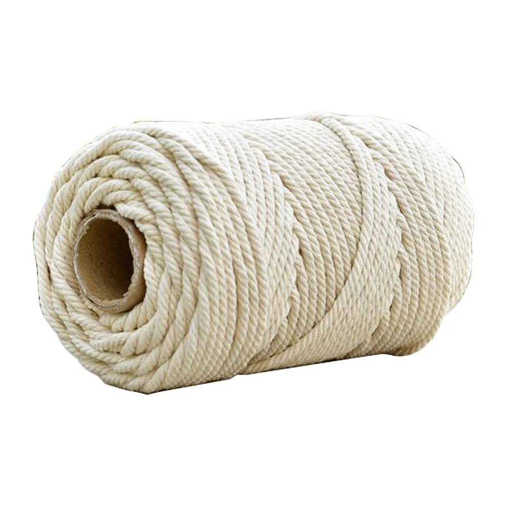 

Cotton Rope Cotton Rope Material Tapestry Weaving Thread 100% Cotton Thread Diy Hand-Woven Rope Cotton Rope Binding Rope