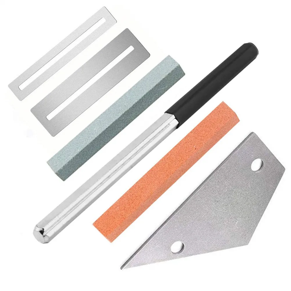 

6-piece Guitar Luthier Repair Tool Kit Dressing File Fret Crowning Rocker Fingerboard Grinding Clean And Polish For Ukulele Bass