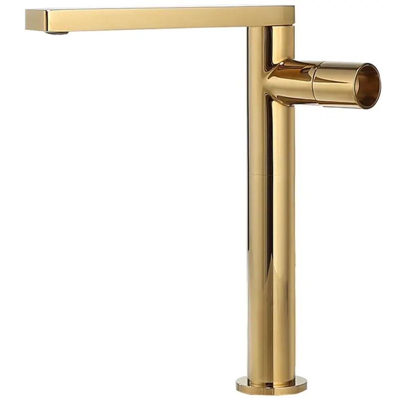 Basin Faucet Gold  Bathroom Faucet Single handle Basin Mixer Tap Hot and Cold Water Faucet Brass Sink Water Crane New Arrivals images - 6