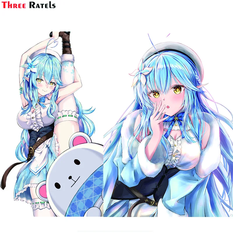 

Three Ratels A493 Yukihana Lamy Hololive наклейки на автомобиль для мотоцикла Yamaha наклейки персонализированные аксессуары для автомобиля Декор