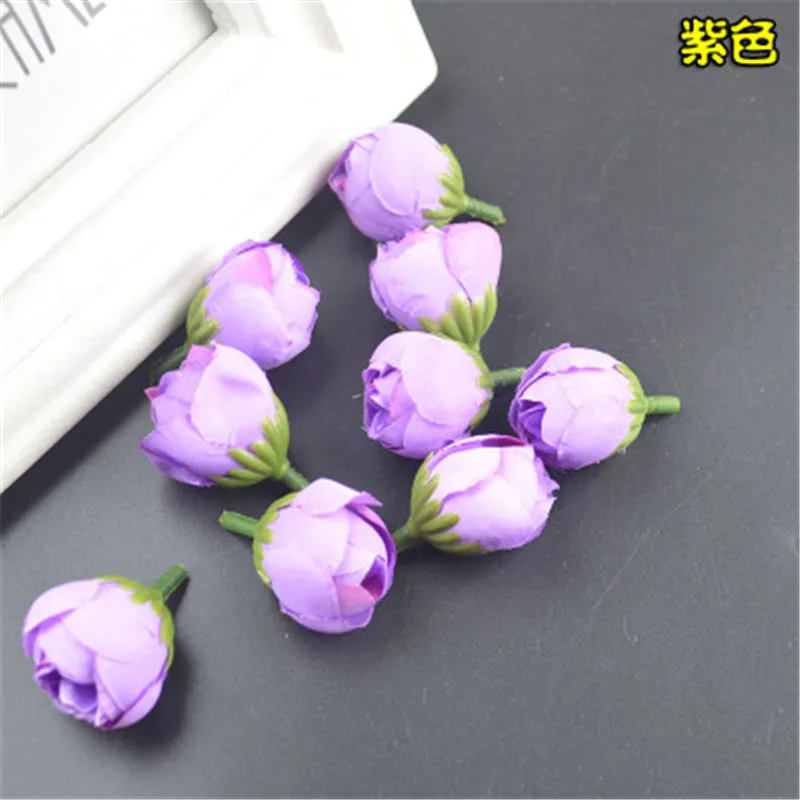 Искусственные цветы &quotсделай сам&quot 2 см маленькая чайная роза Аксессуары