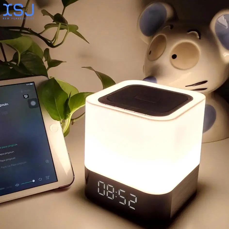 

Новый дисплей Будильник Bluetooth карта динамик беспроводной звонок Bluetooth динамик аудио светодиодный маленький ночсветильник