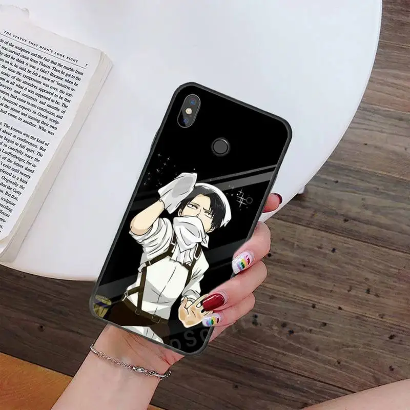 

Anime Attack On Titan Levi Ackerman Phone Case For Xiaomi Redmi note 7 8 9 t max3 s 10 pro lite Luxury brand shell funda coque