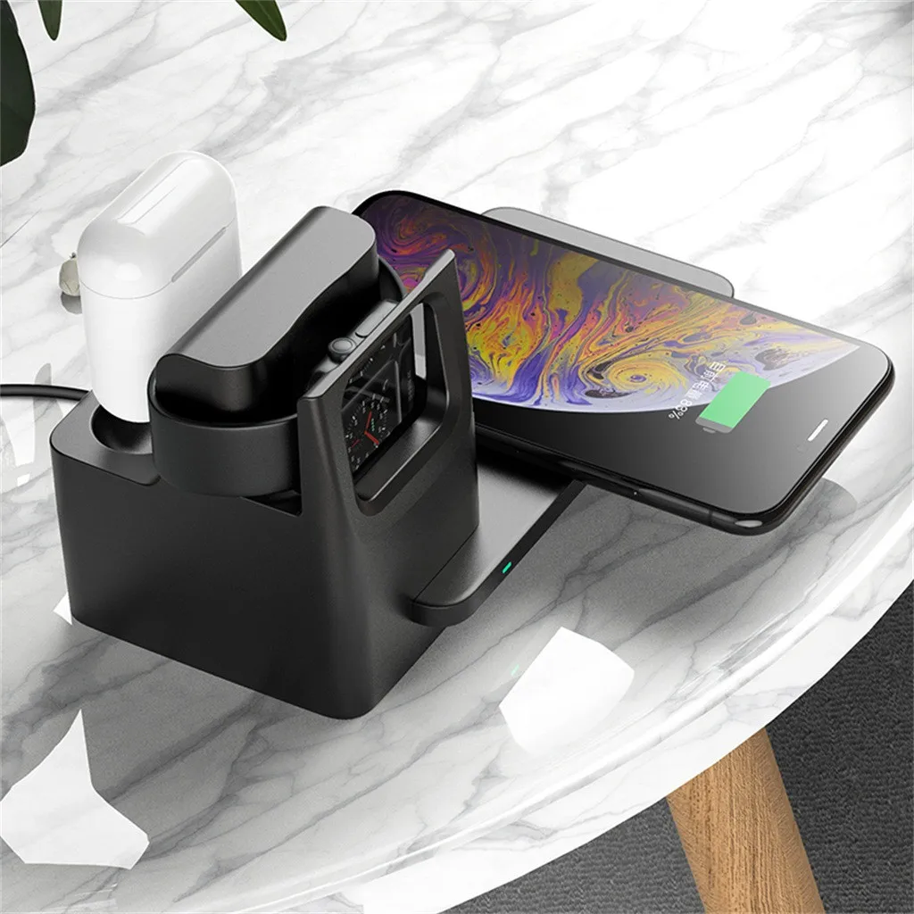 CARPRIE 3 в 1 зарядная док-станция для iPhone 11 Pro Max Apple Watch версии 4 5 зарядное устройство