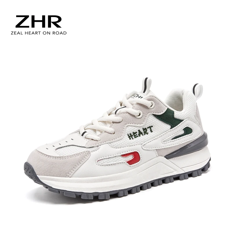 Кроссовки женские на платформе Вулканизированная подошва сетчатые шнуровке