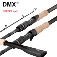 dmx street bass spinning casting fishing rod travel 5 42g 1 982 12 42 7m 8 25lb fast mlmmhh baitcasting fishing lure rod