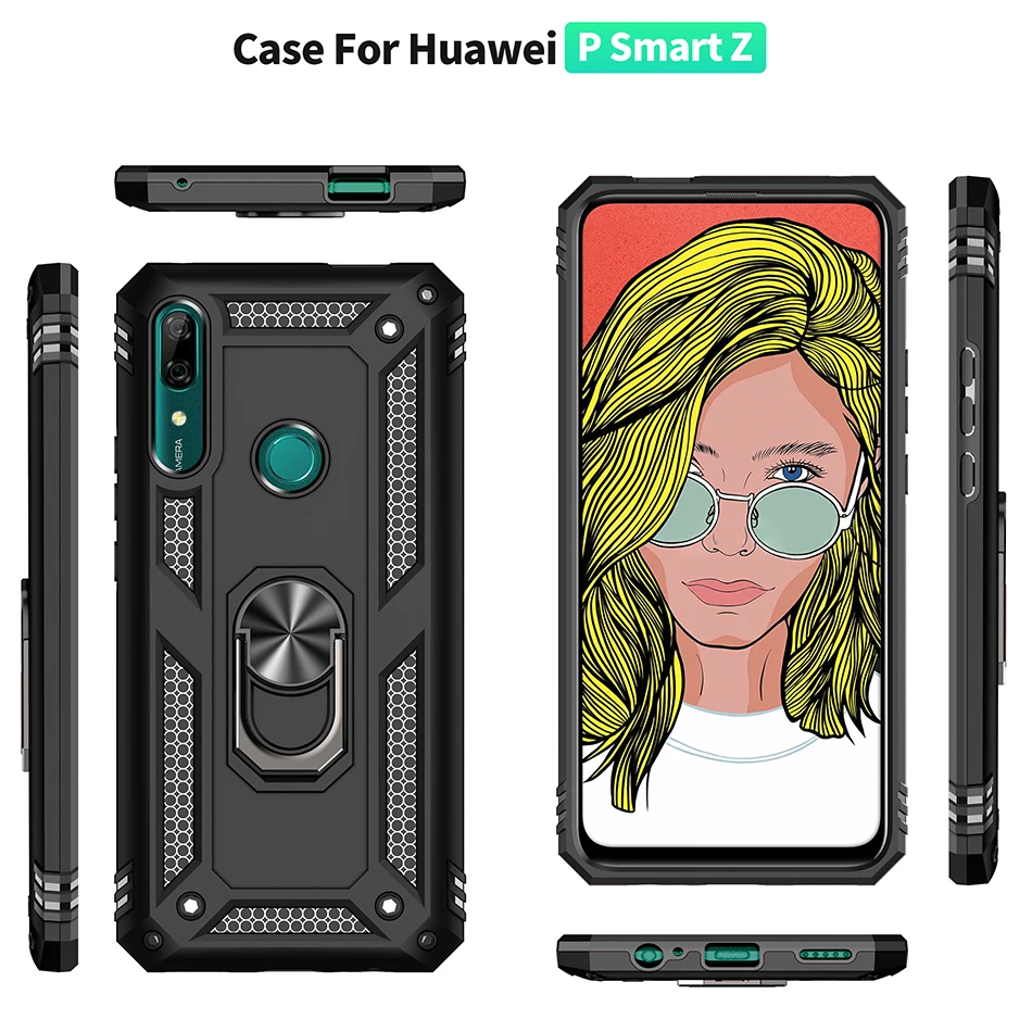 Чехол P Smart Z с подставкой противоударный армированный чехол для телефона Huawei 2019