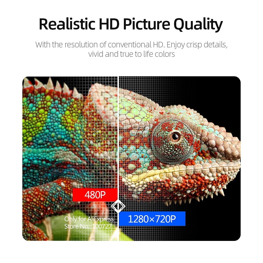 VIVIBRIGHT умный проектор H1 1300 ANSI люменов. Память: 2 ГБ + 16 Гб. Android Wi Fi HD in. Светодиодный