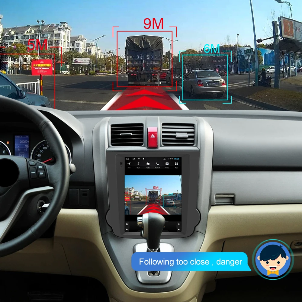Isudar H53 Вертикальный 1 Din Android авто радио для Honda/CRV/2008-2011 gps Автомобильный мультимедийный ram 4G rom 64G DSP для модели Telsa