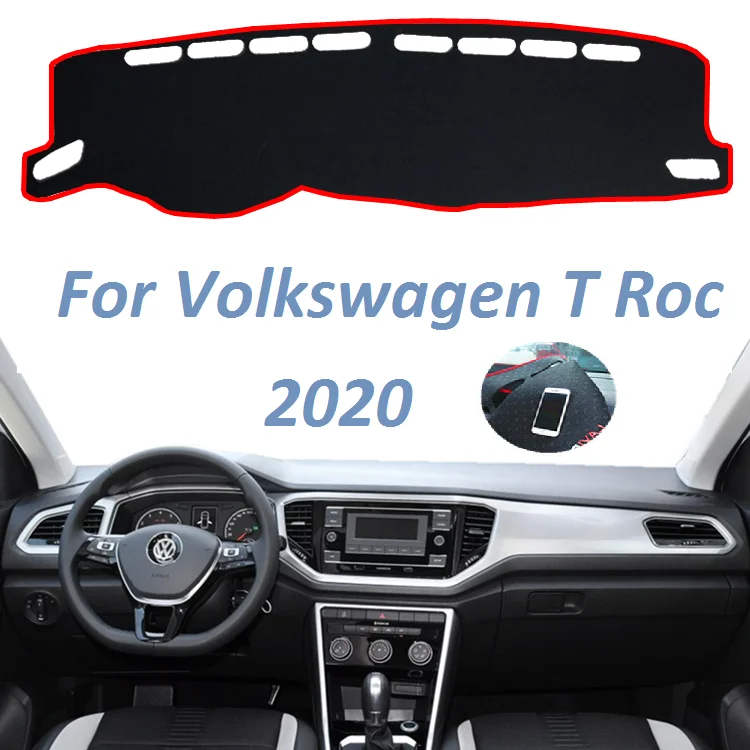 

For Volkswagen T ROC 2020 Left Right Hand Drive NonSlip Dashboard Cover Mat Carpet Car Accessories