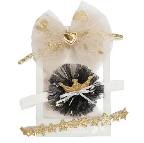 

Rhinestone Lace Crown Baby Headbands For Girls Handmade Chiffon Knot Bow Baby Headwear Headband Flower Newborn Hair Accessories