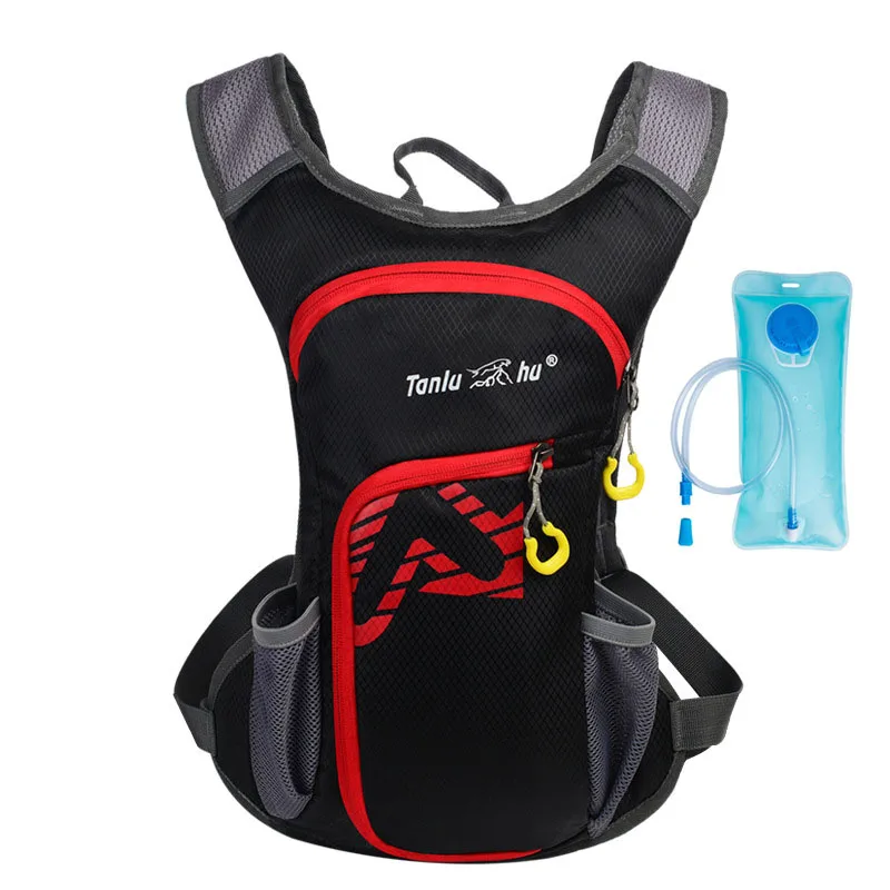 with water bag 2L сумка для воды для велоспорта, езды на велосипеде, гидратационный рюкзак, нейлоновый резервуар для воды, для мужчин и женщин, для активного отдыха, кемпинга, бега, Mochila, сумка для велоспорта - Цвет: with water bag