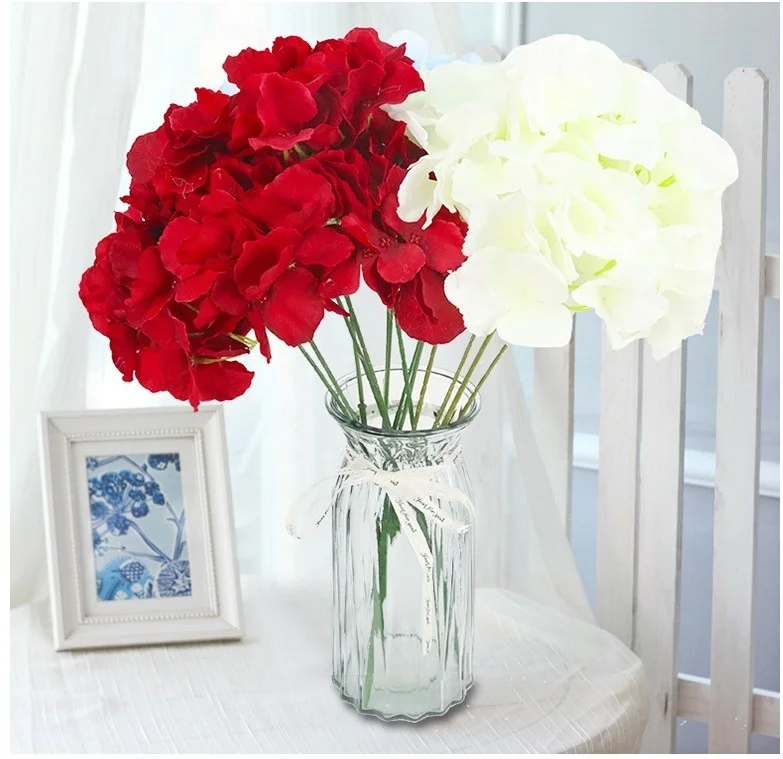 

Artificial Flower Mallorca 5 Prong Hydrangea, 45cm, Dress Up for Wedding Scene, Bridal Bouquet, Home Decoration Tabletop Flower