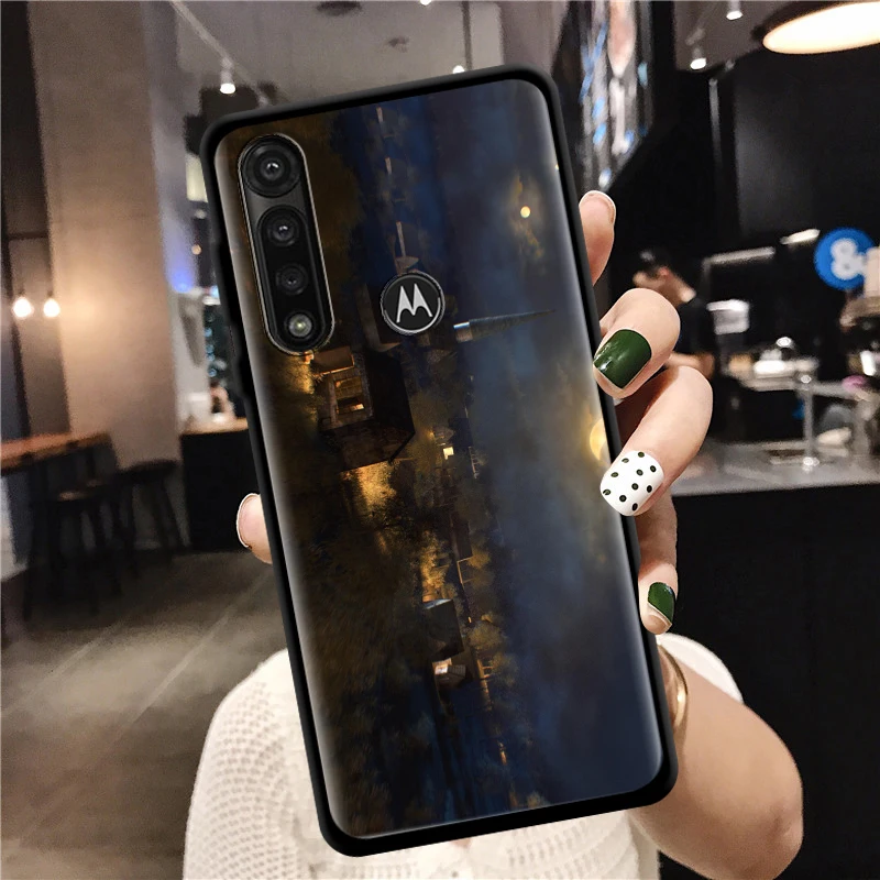 starry night van gogh for moto g8 g9 play e7 plus power lite one fusion e6s edge g stylus phone case silicone shell coque free global shipping