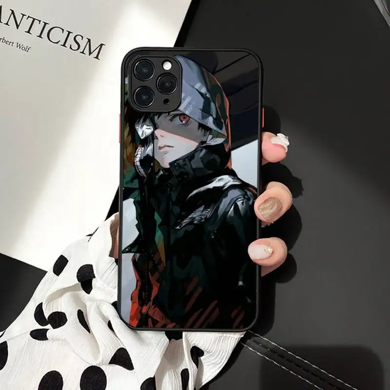 

Tokyo Ghoul Anime Kaneki Ken Phone Case matte transparent For iphone 7 8 11 12 plus mini x xs xr pro max cover