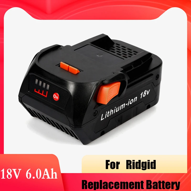Литий ионная аккумуляторная батарея 18 в 6000 мАч для дрели Ridgid электроинструмента