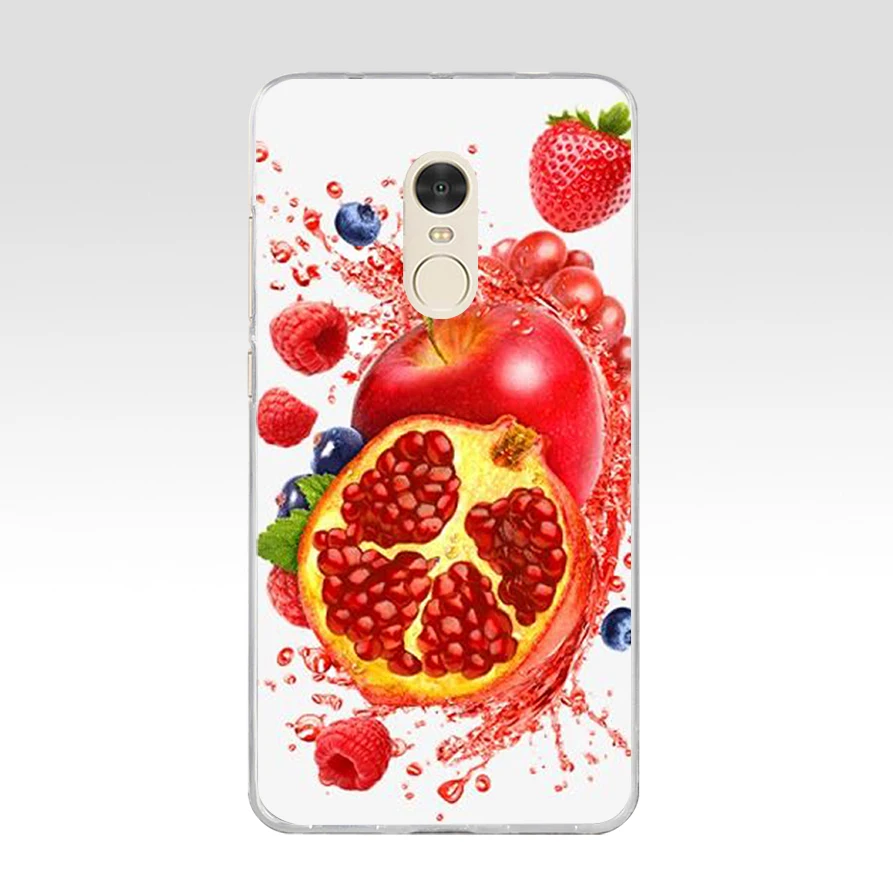 004FG Мягкий силиконовый чехол из ТПУ с изображением Летних Фруктов лимона арбуза