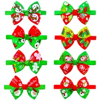 60pcs handmade dog bowties christmas dog pet bow ties cat dogs festival neckties tie pet dog holiday jewelry accessories