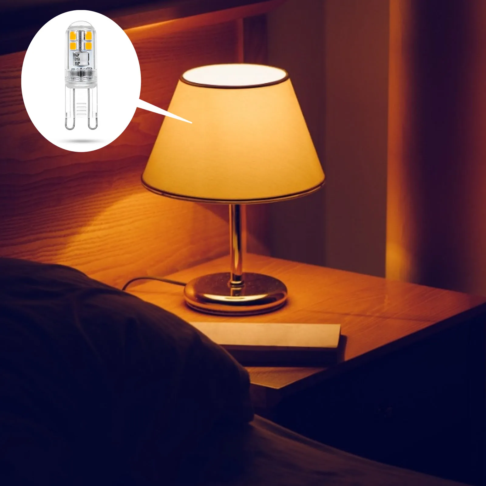 

Светодиодная лампа G9 3W 220V 16LED мини-капсула Светодиодная лампа для Европы теплый белый 2700K-3000K высококачественный источник светильник Беспла...