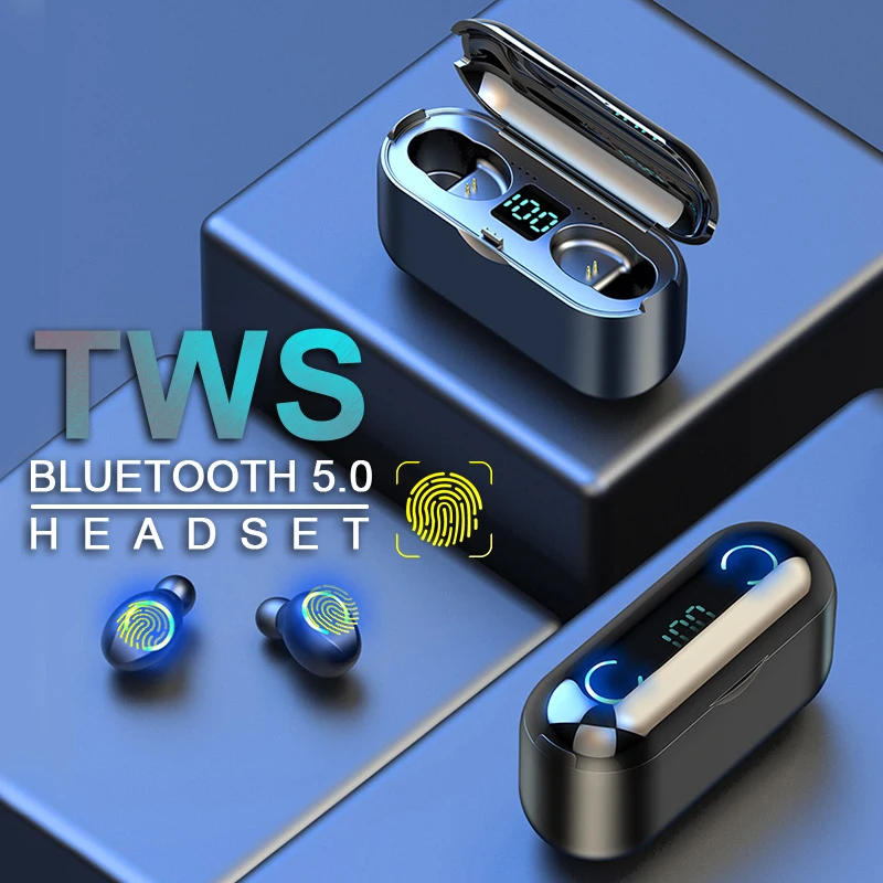 F9 8 Bluetooth 5 0 наушники вкладыши TWS с сенсорным незаметные стерео спортивные