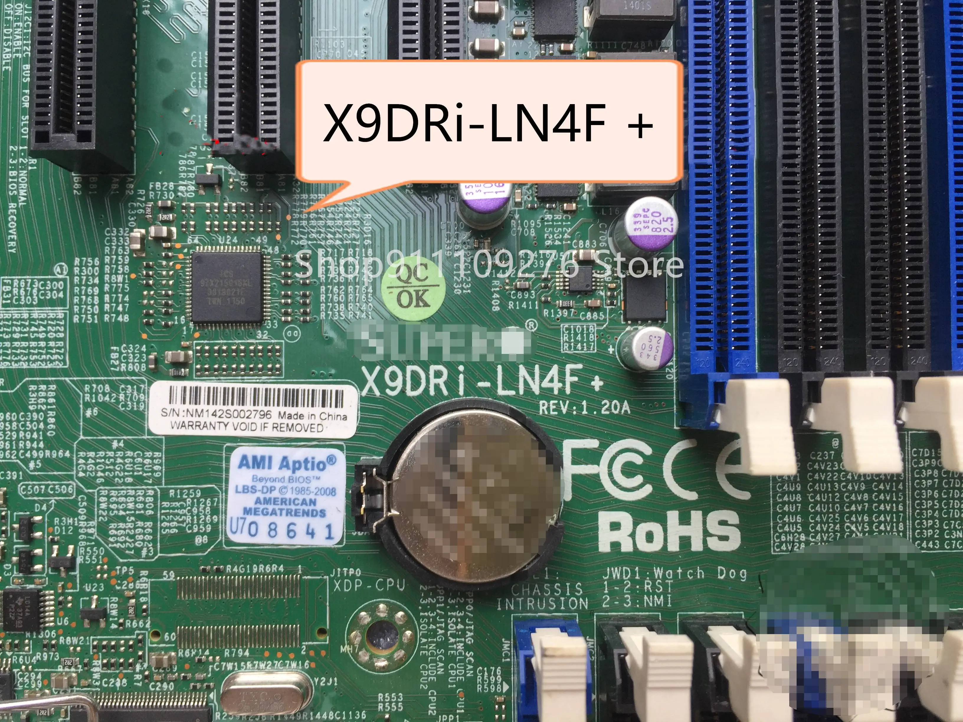Online Server Workstation Motherboard Für Supermicro X9DRi-LN4F + REV 1,20 EIN