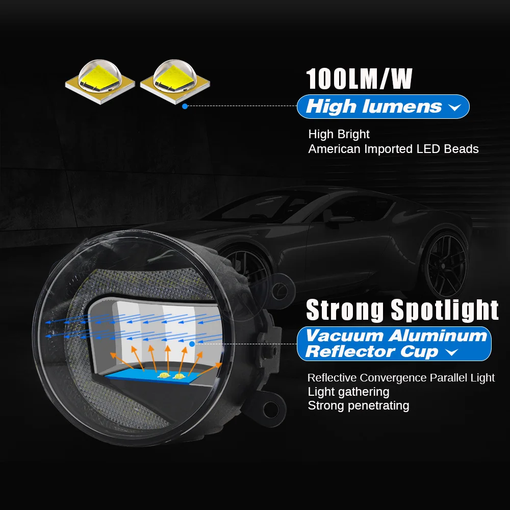 Buildreamen2 для Subaru Outback 2010 2011 2012 автомобиля H11 светодиодный проектор передние