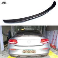 fd style high quality carbon fiber rear trunk spoiler wing lip for benz c class coupe c200 c220 c250 w205 c205 2door 2015 2018
